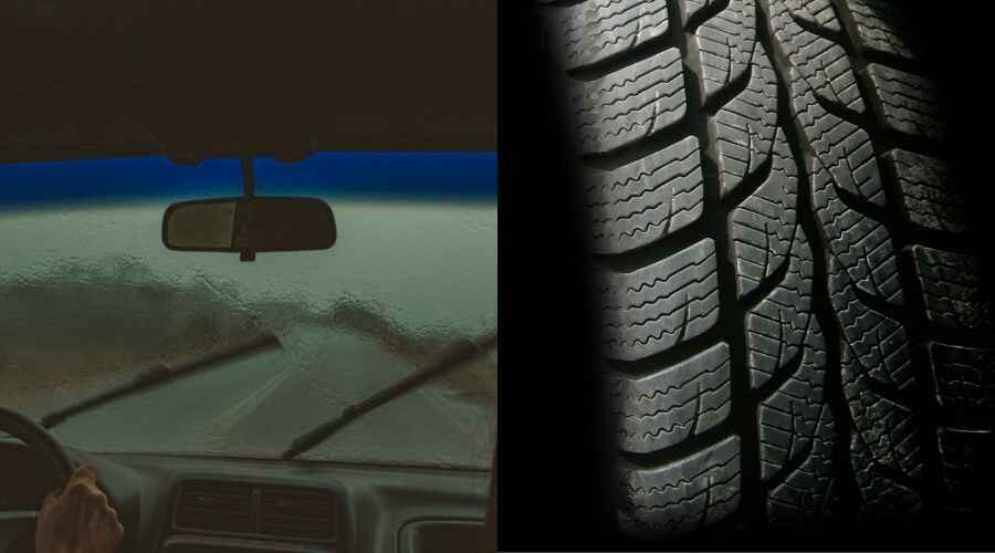Check Windshield Wipers & Tire Condition Regularly Check Windshield Wipers & Tire Condition Regularly