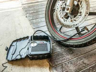 Motorcycle Tire Pressure Check